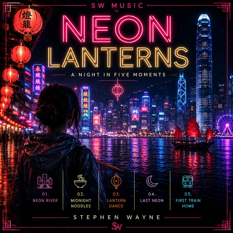 Neon Lanterns playlist cover
